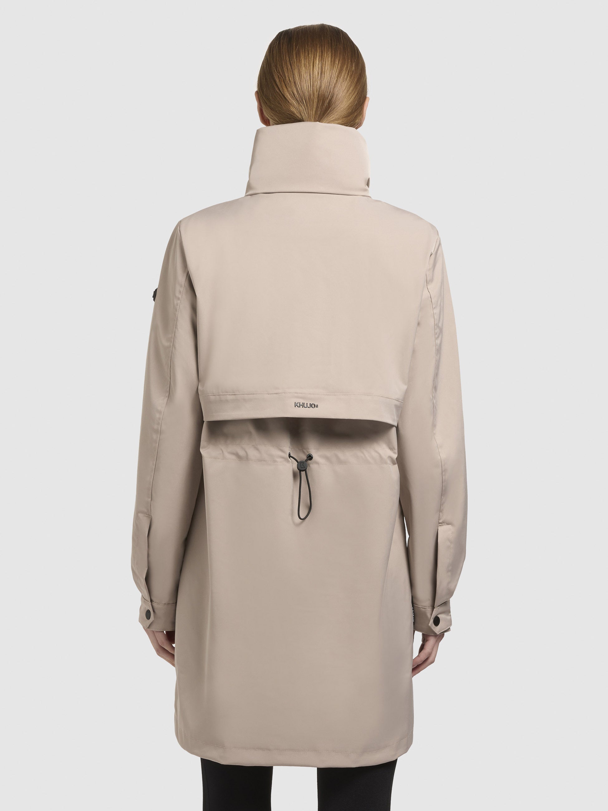 khujo-mantel-narin-beige-damen-sommerparka-regular-fit-mit-pack-kapuze image 3