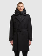 khujo-coat-tarm-black-trenchcoat-damen-mit-herausnehmbarem-steppeinsatz image 4