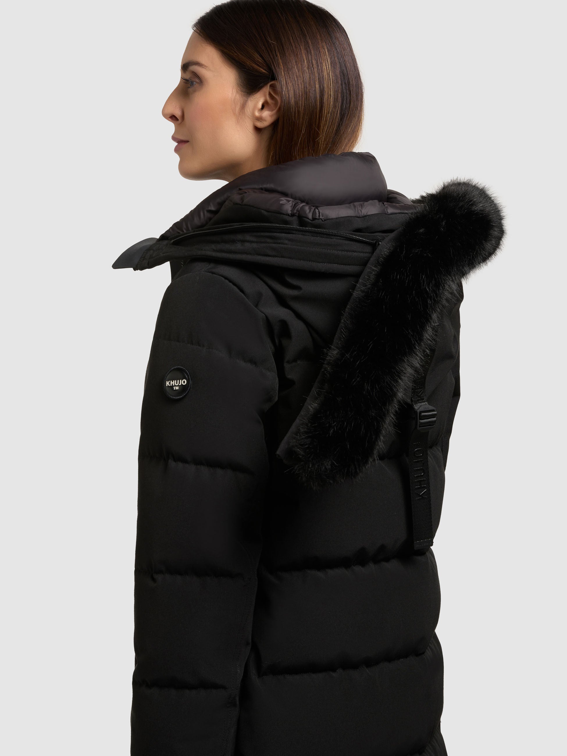 khujo-mantel-edem2-black-wadenlanger-damen-steppmantel-mit-kunstfell-2 image 8