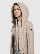 khujo-jacke-mosti-beige-damen-sommerparka-trenchcoat-mit-g-rtel image 7