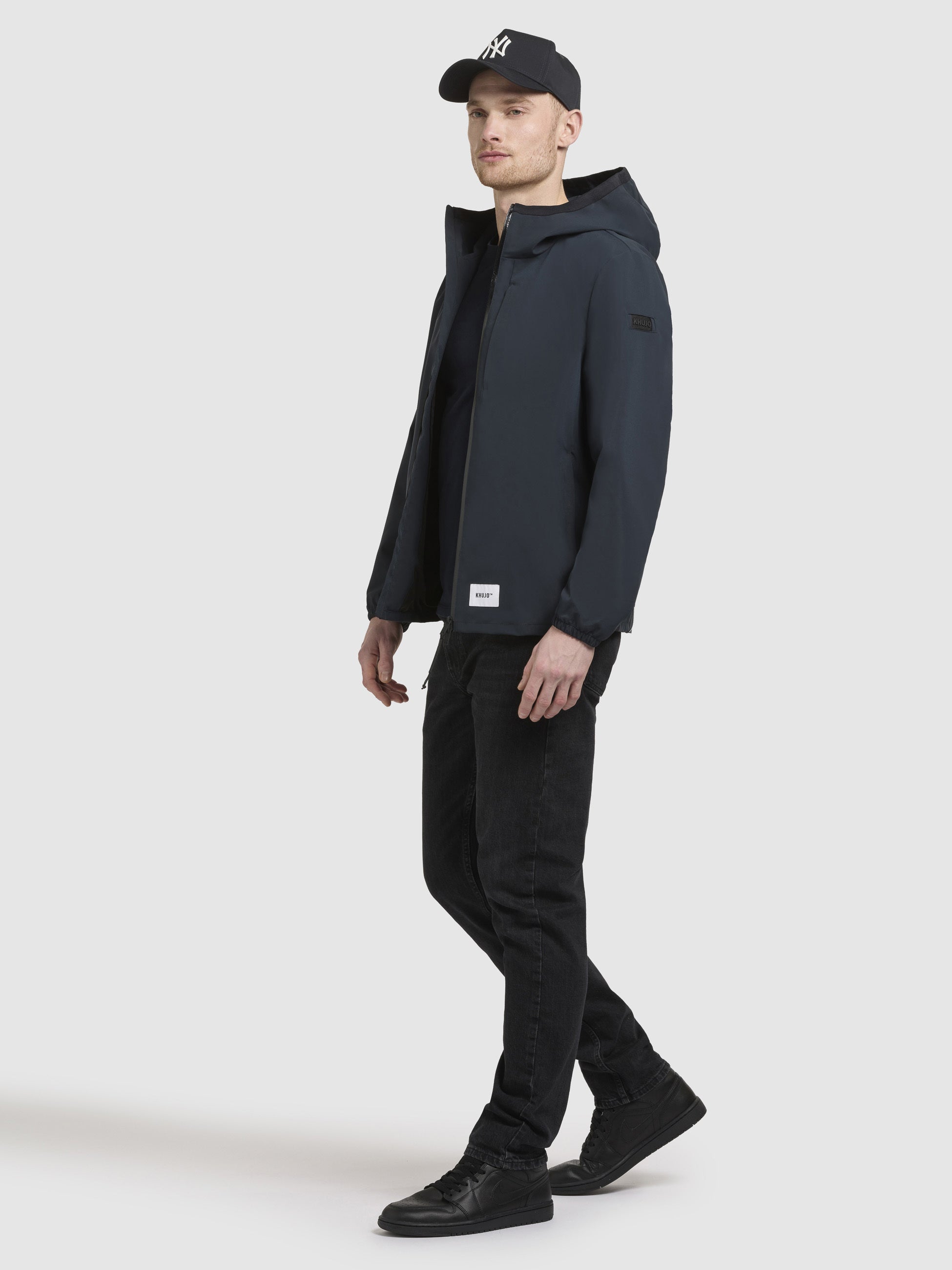 khujo-jacke-hamza-dunkelblau-basic-kapuzenjacke-regular-fit image 2