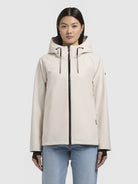 khujo-jacke-woom-damen-regenjacke-naturwei-wasserabweisend image 4