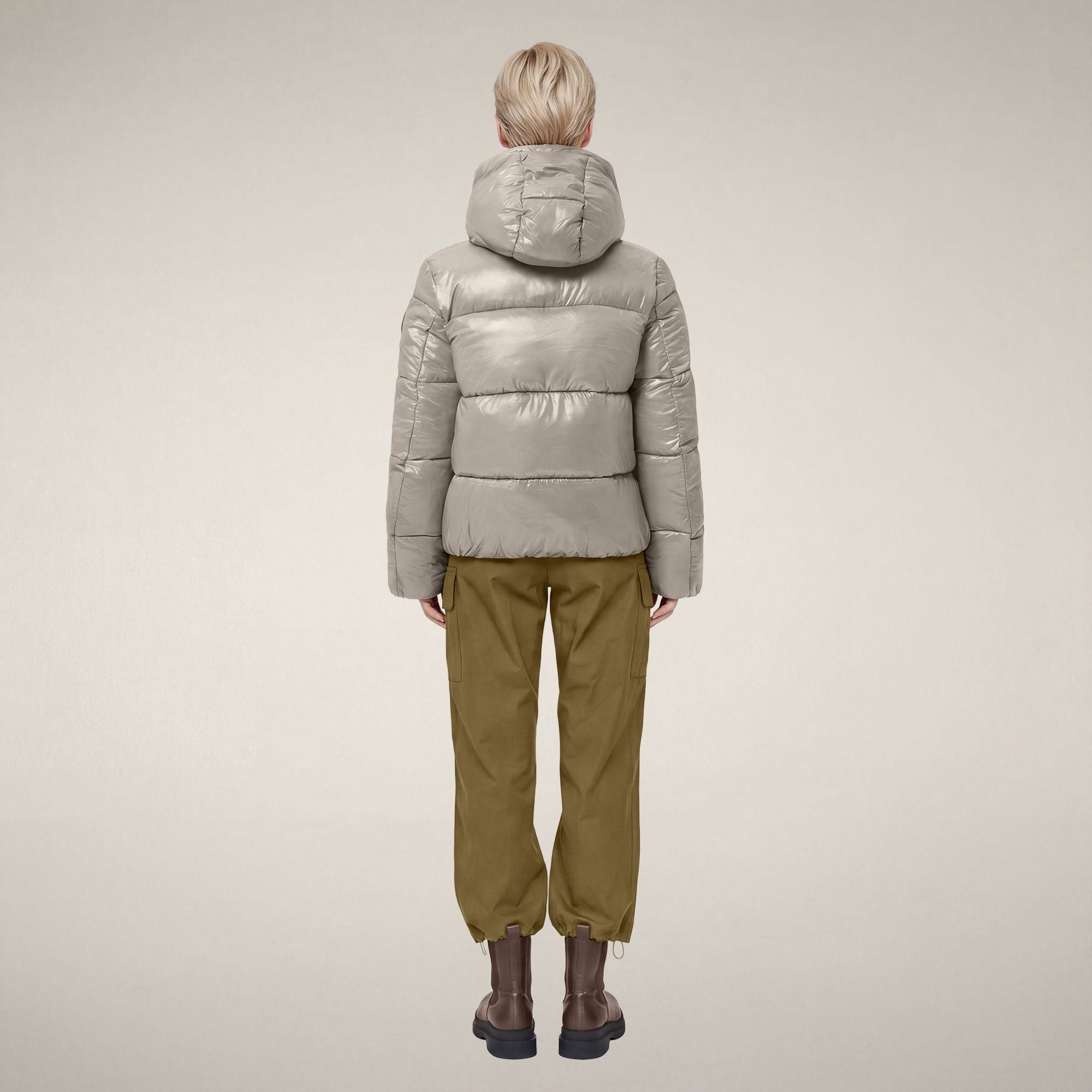 save-the-duck-biddy-damen-steppjacke-beige-rainy-gl-nzend image 2