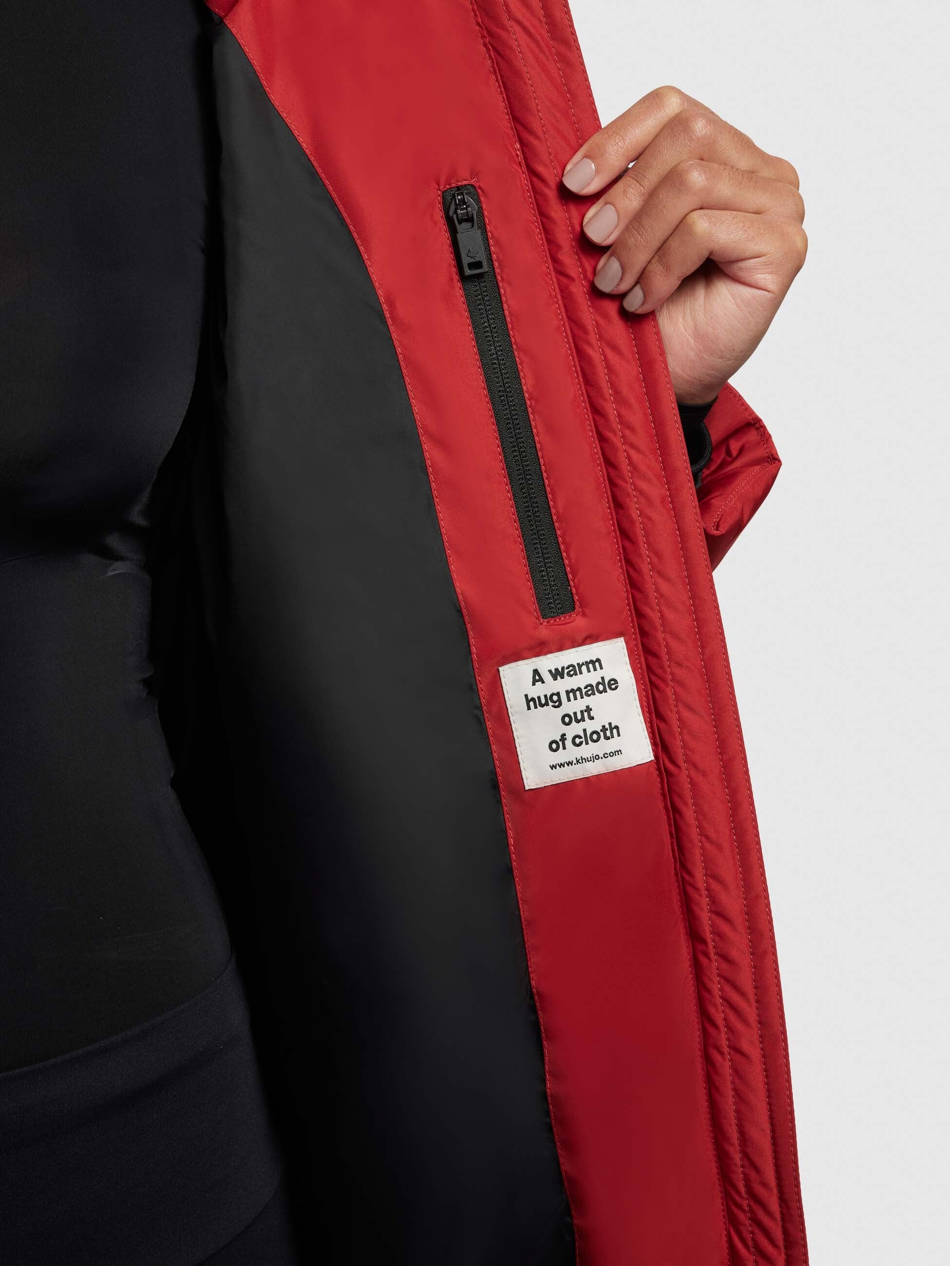 khujo-mantel-jilias4-rot-lange-winterjacke-wattiert image 8