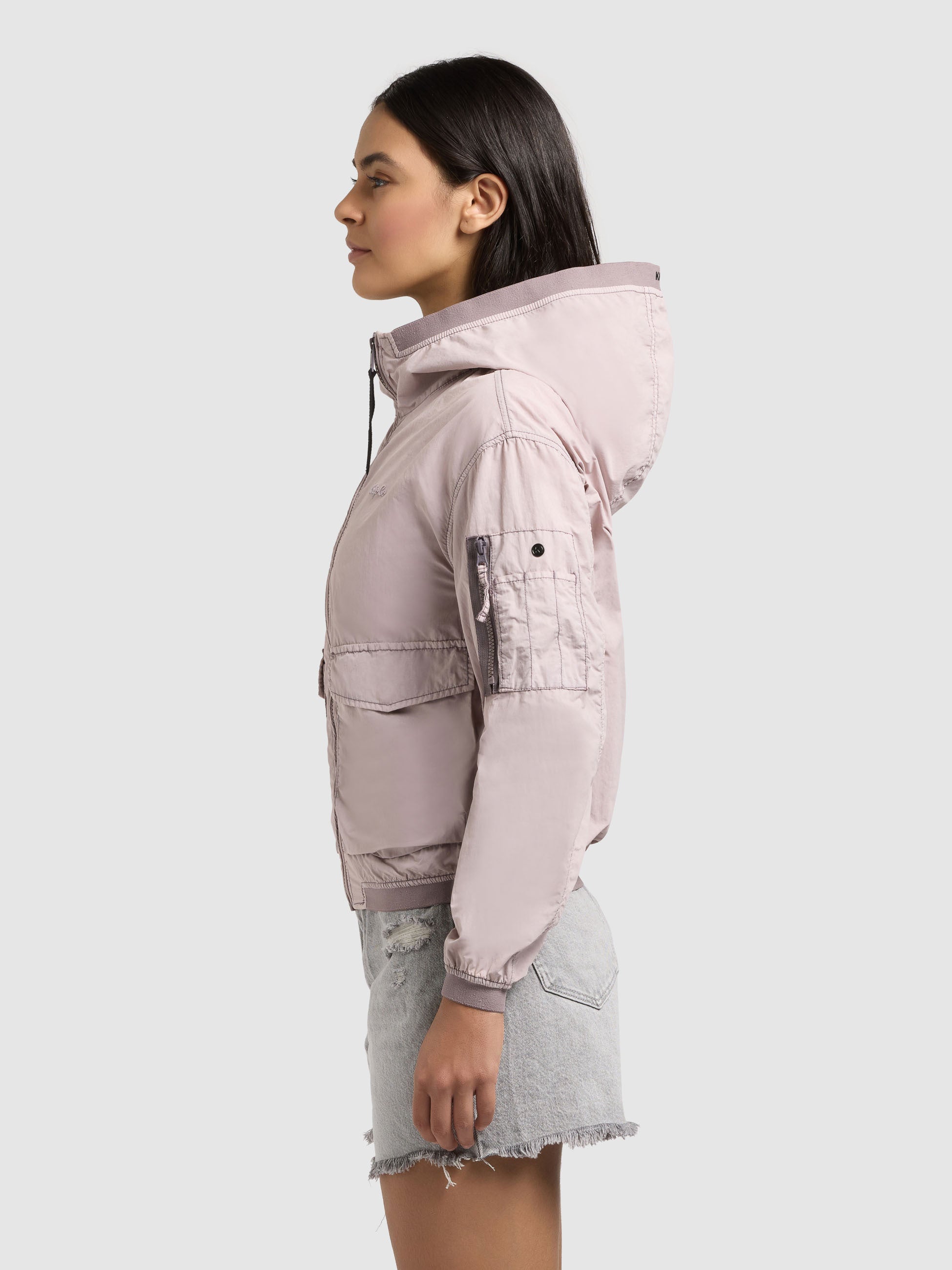 khujo-vona-raindrops-damen-bomberjacke-lilac-ungef-ttert image 5