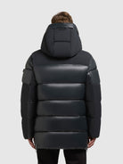 khujo-jacke-tone-obrage-grey-damen-steppjacke-materialmix image 3