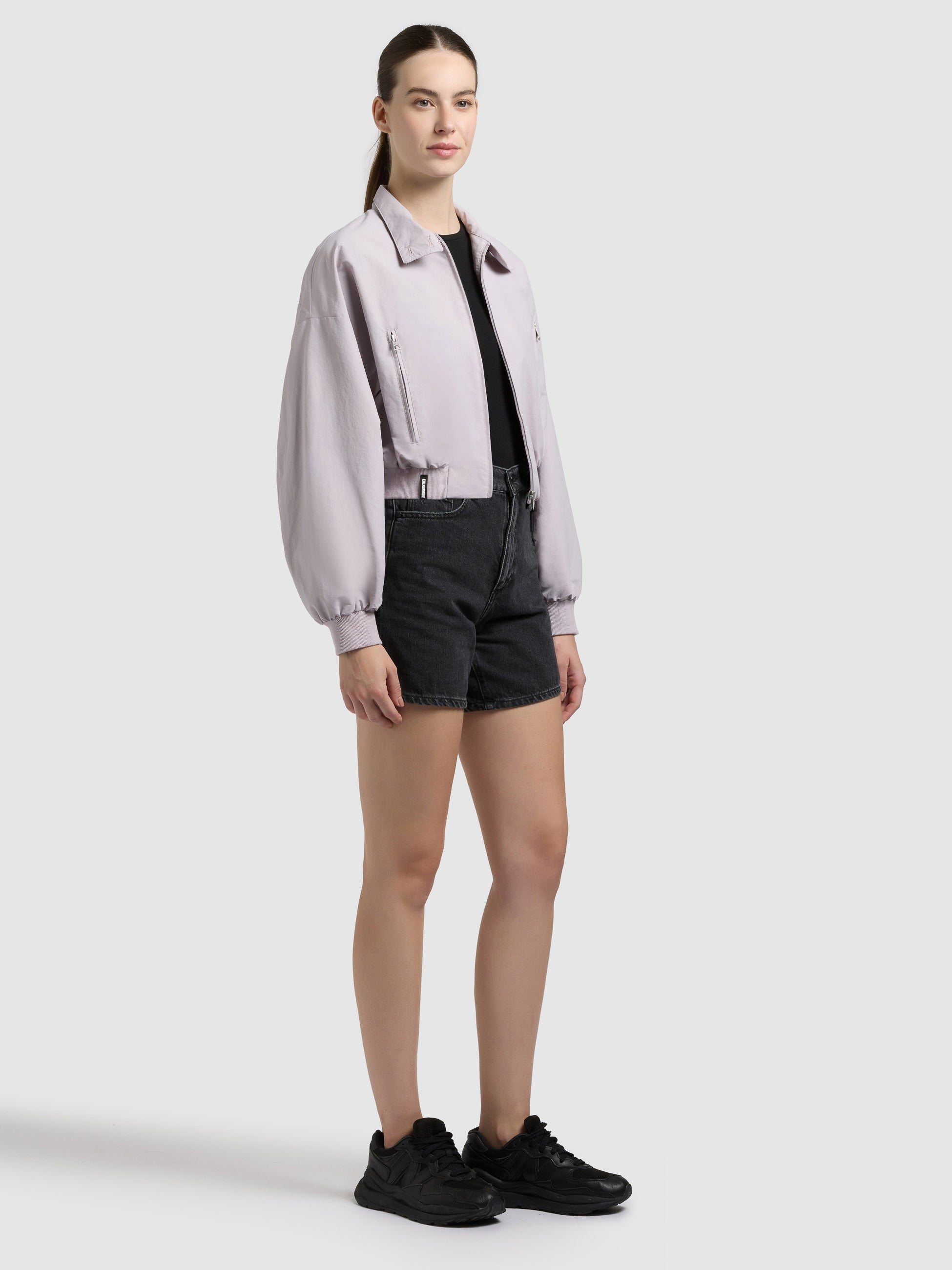 khujo-jacke-marta-with-bag-raindrops-lilac-kurzer-blouson-mit-tasche image 7
