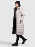 khujo-mantel-simmie-hellgrau-damen-steppmantel-regular-fit-knielang image 2