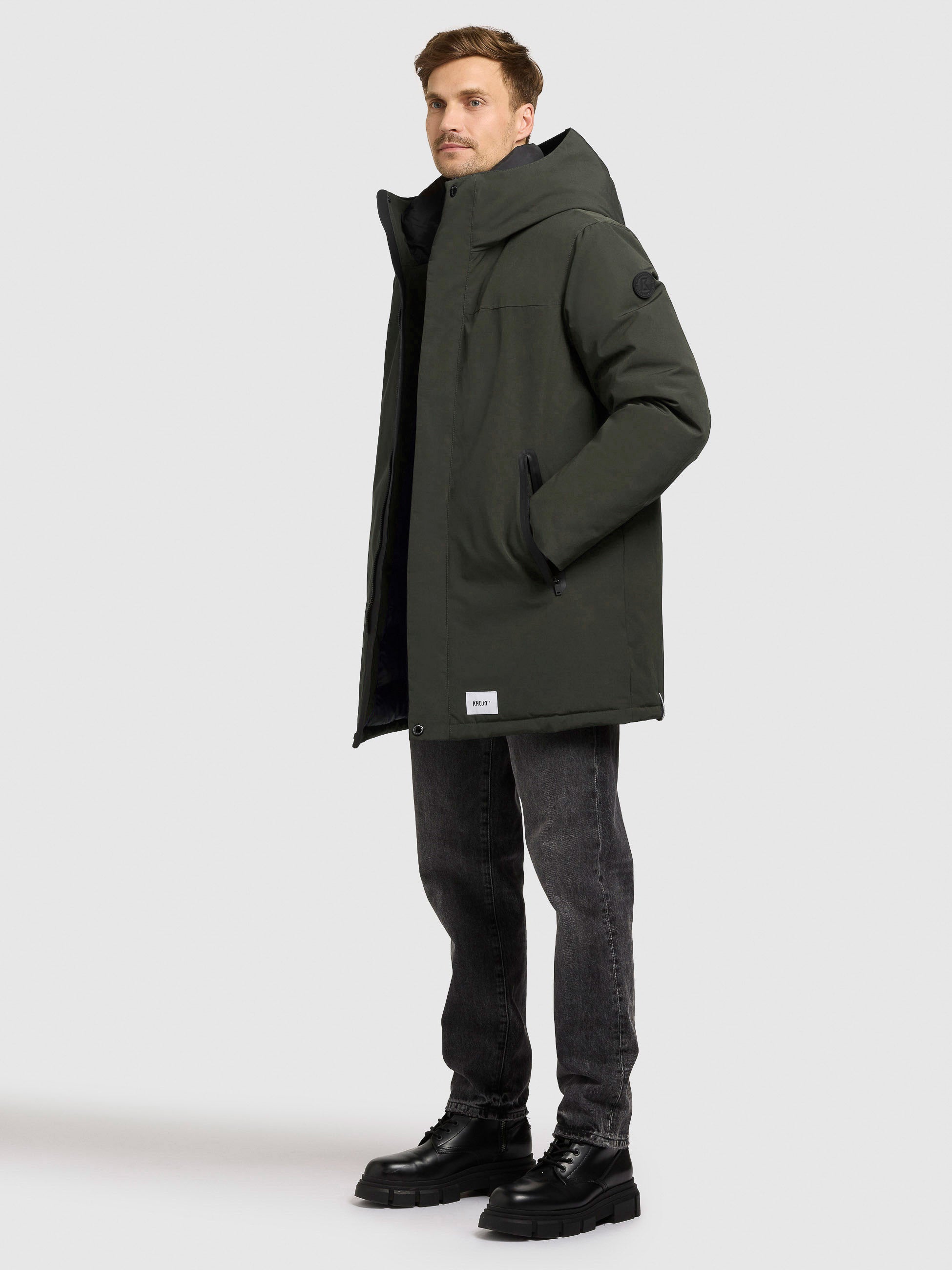khujo-jacke-kann-dark-green-parka-wattiert image 6