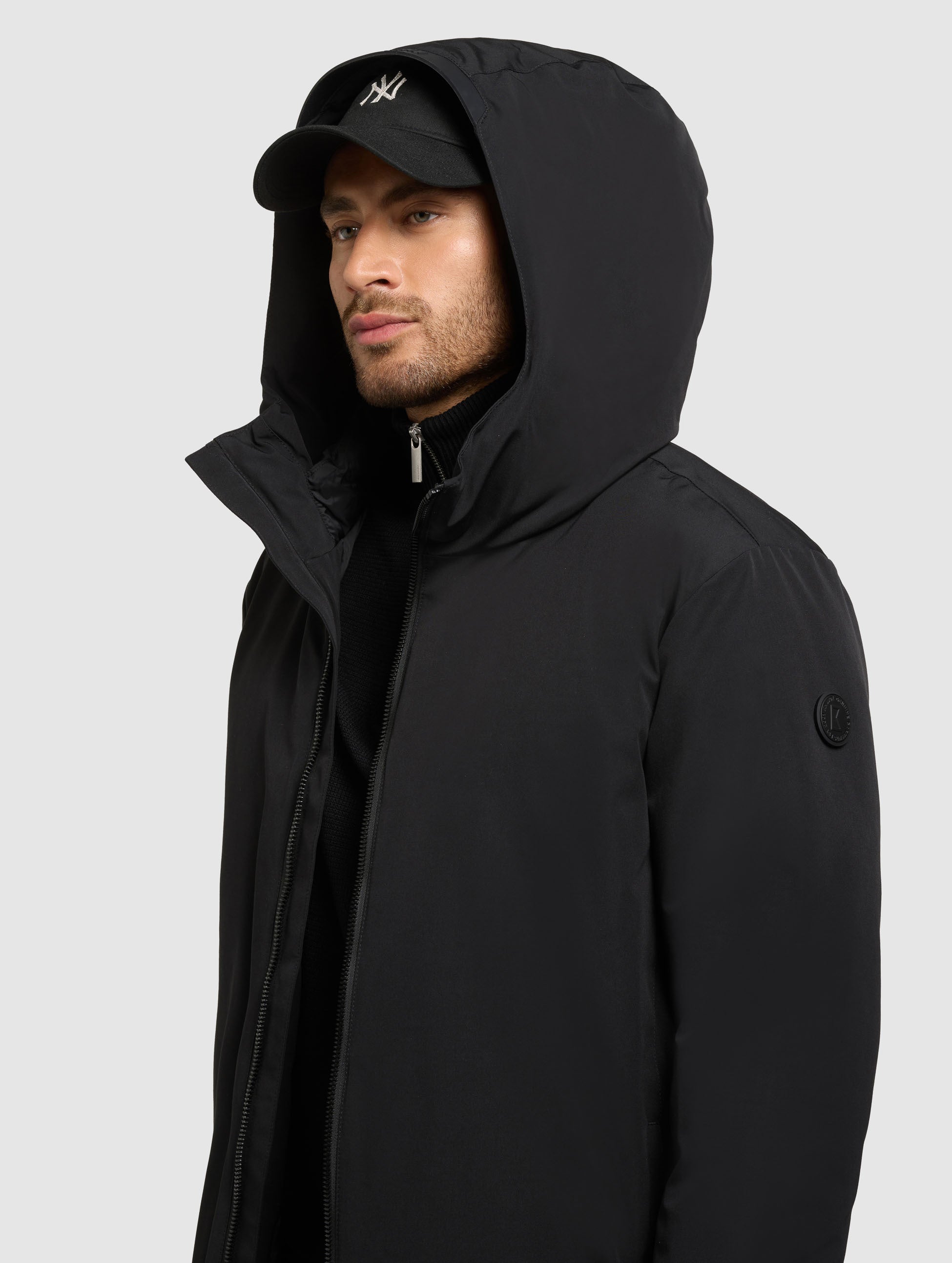 khujo-jacke-nedd-black-wattierte-winterjacke-parka-mit-kapuze image 8