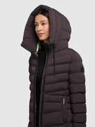 khujo-coat-tuhani5-moody-plum-superleichter-steppmantel-slim-fit-mit-kapuze image 7
