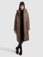 khujo-coat-dairi-city-taupe-knielanger-steppmantel-mit-kapuze-f-r-damen image 6