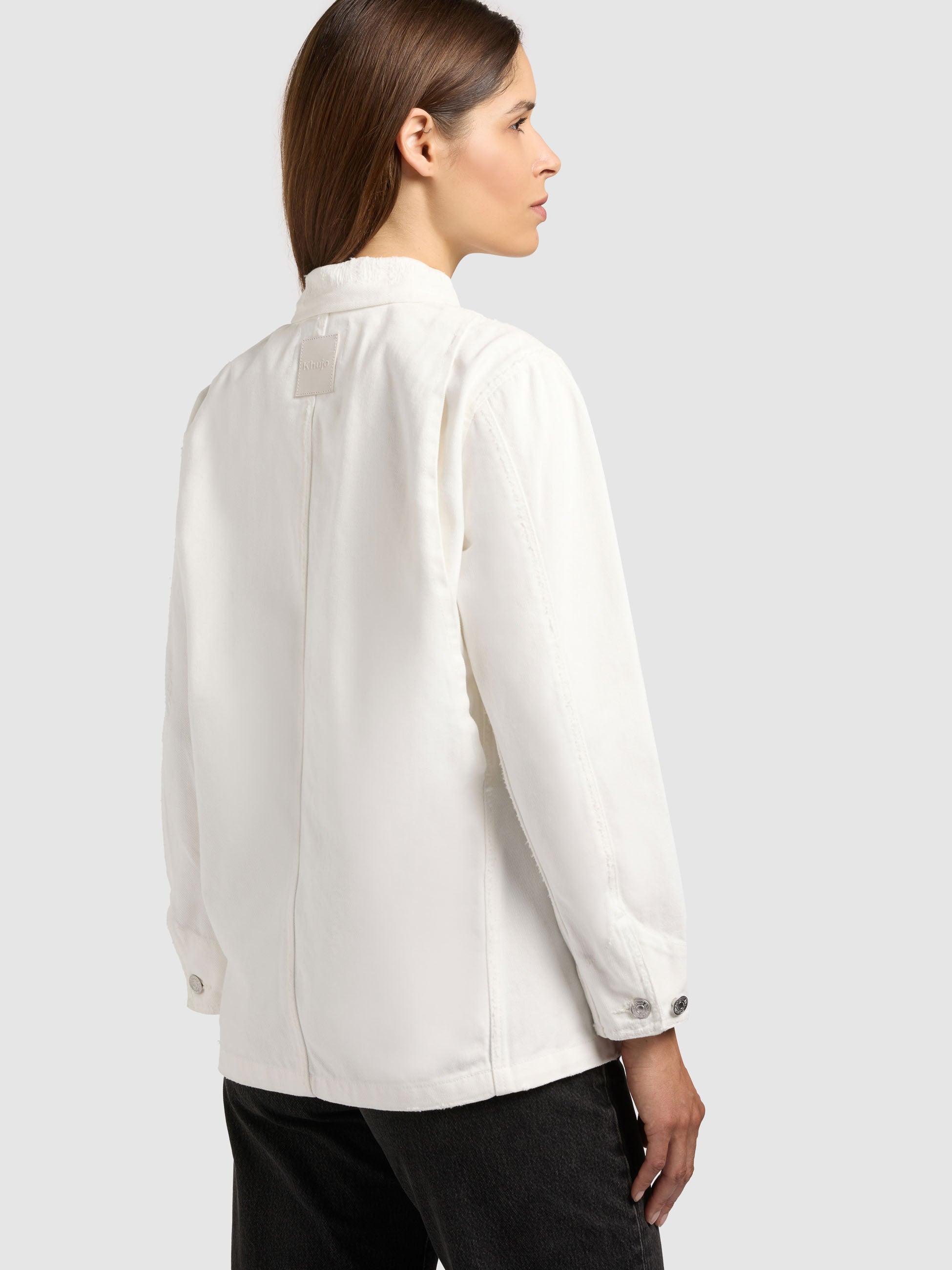khujo-miria-damen-jeansjacke-off-white-hemdjacke-destroyed-look image 8