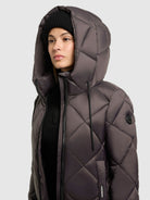 khujo-cilia-damen-steppmantel-graphite-grey-rautenstepp-regular-fit image 7