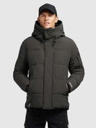 khujo-jacke-barat2-dunkel-olivgrau-damen-steppjacke-kurz image 2