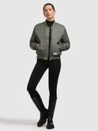 khujo-jacke-kasia-sage-green-bomber-steppjacke-im-loose-fit image 6
