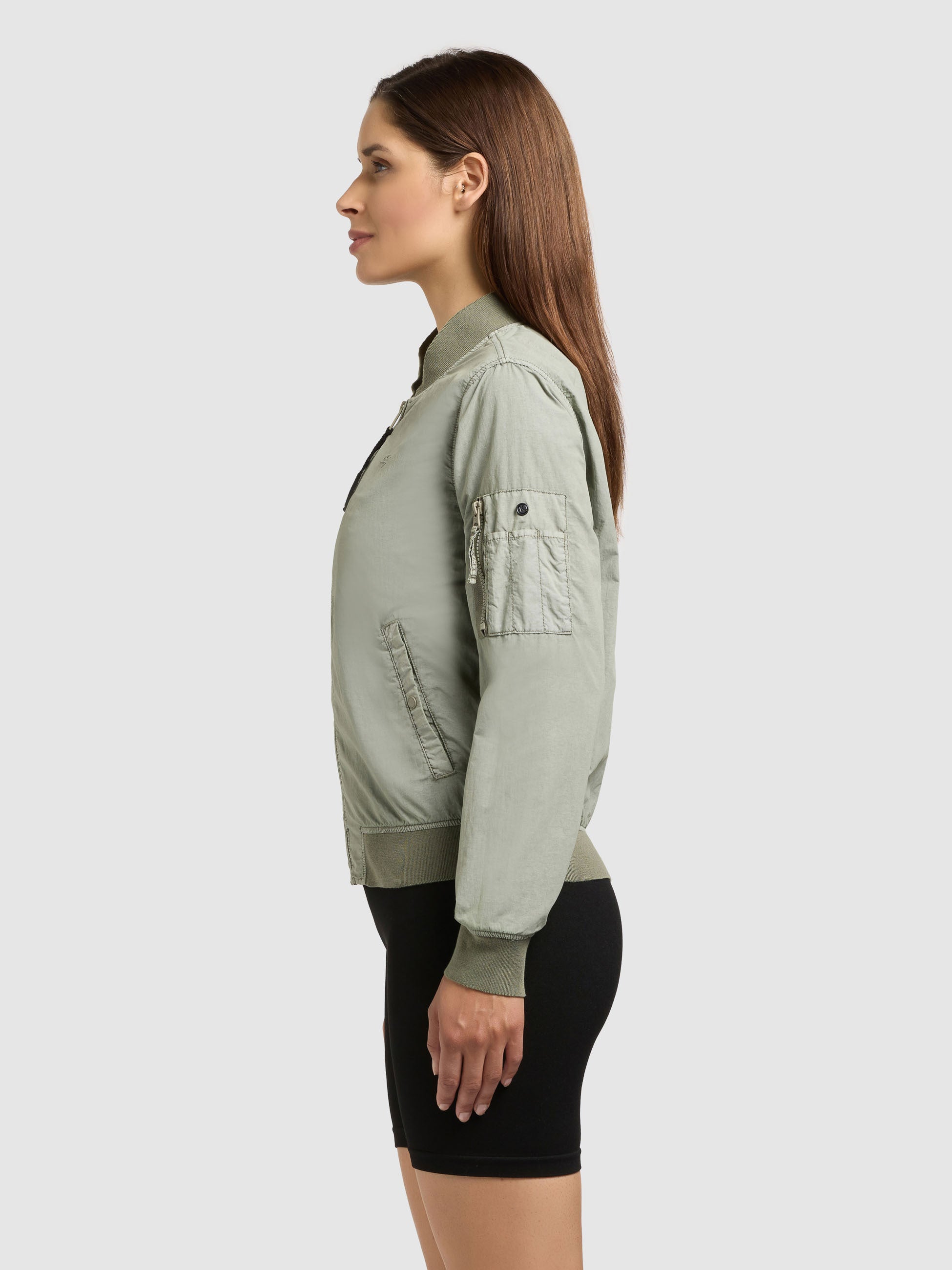 khujo-denz-damen-bomberjacke-cloud-green image 5