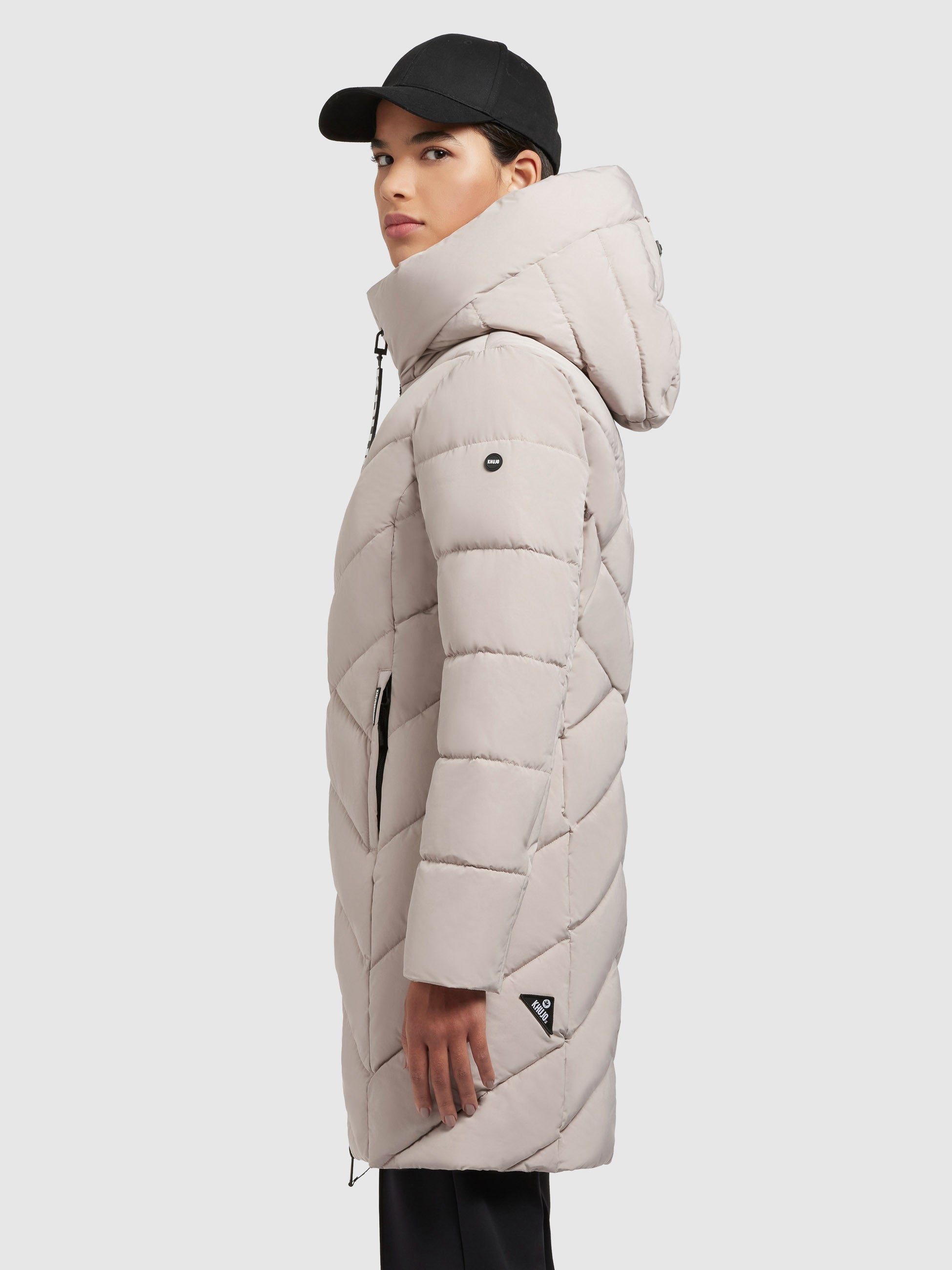 khujo-mantel-darka-hellbeige-regular-fit-steppmantel-damen image 5