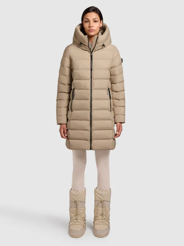 khujo-jacke-nekar-beige-steppjacke-mit-kapuze image 1