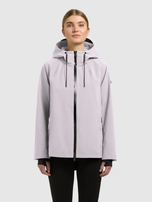 khujo-jacke-wrem-raindrops-lilac-damen-regenjacke-wasserabweisend image 1