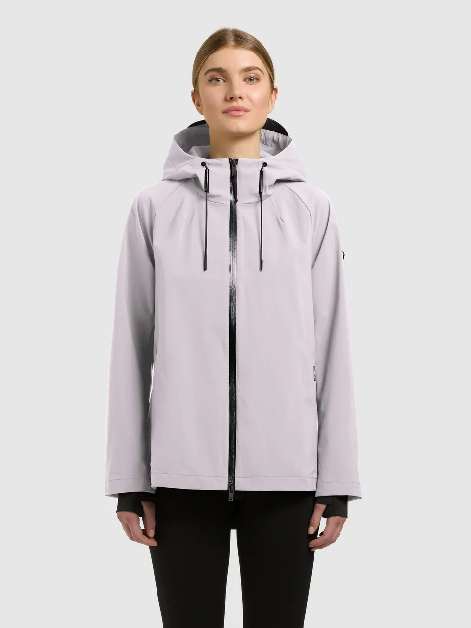 khujo-jacke-wrem-raindrops-lilac-damen-regenjacke-wasserabweisend image 1