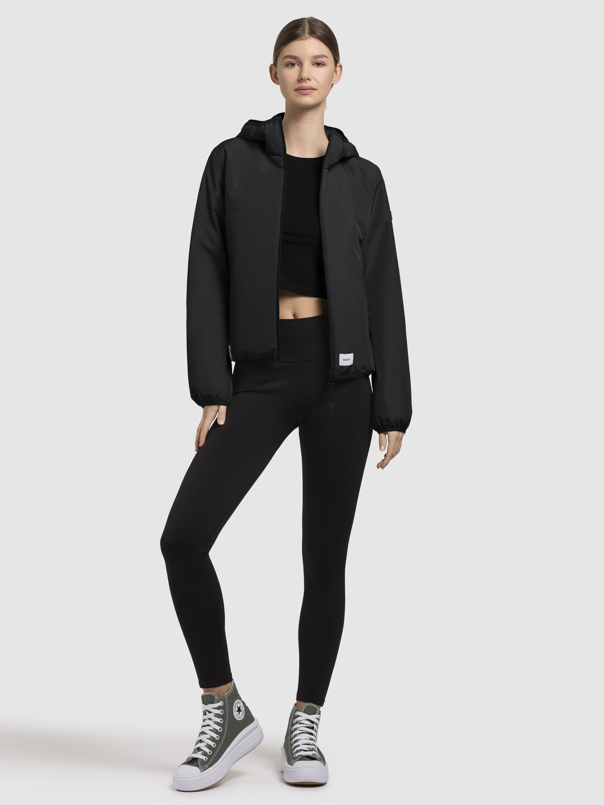 khujo-shelly-with-bag-damen-jacke-schwarz-blouson-h-ftlang-mit-kapuze image 6