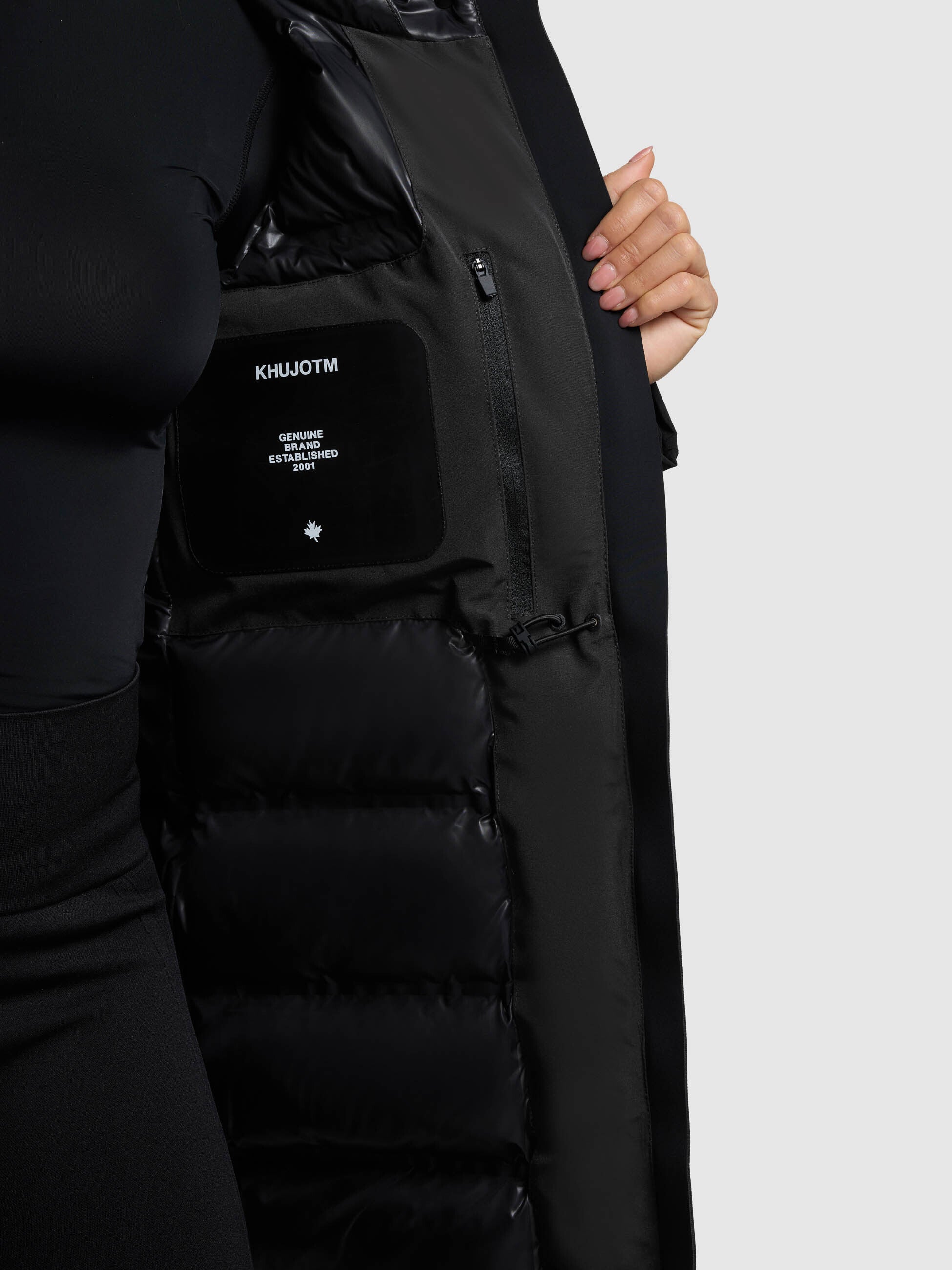khujo-mantel-diance-winter-grey-damen-kurzmantel-wattiert-slim-fit image 8