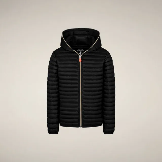 save-the-duck-rosy-m-dchen-pufferjacke-mit-kapuze-schwarz image 1