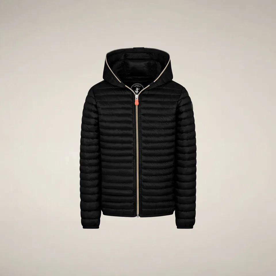 save-the-duck-rosy-m-dchen-pufferjacke-mit-kapuze-schwarz image 1