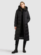 khujo-coat-deria4-black-damen-wintermantel-wadenlang-wattiert-regular-fit image 2