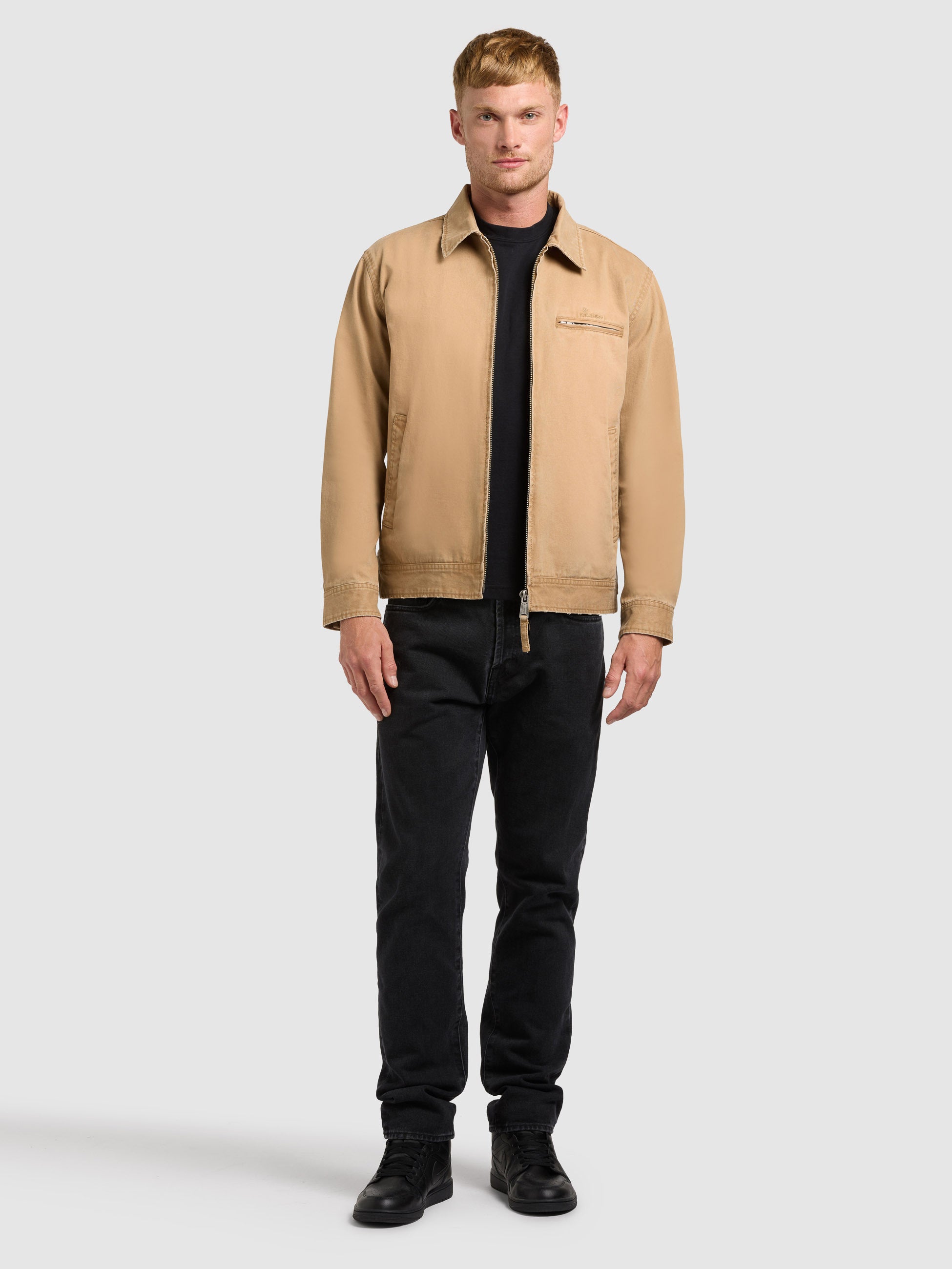 khujo-jacke-janno-blouson-im-used-look-in-camel image 6