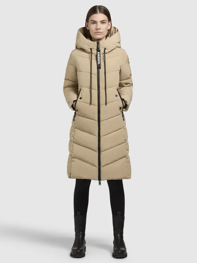 khujo-mikia2-sand-damen-steppmantel-knielang-regular-fit image 1