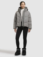 khujo-jacke-sarella-grau-wattierte-winterjacke-loose-fit image 6