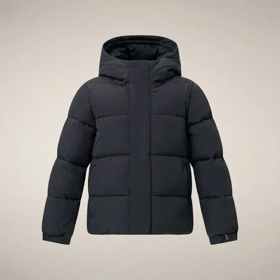save-the-duck-joris-kinder-parka-blau-schwarz-mit-kapuze image 1
