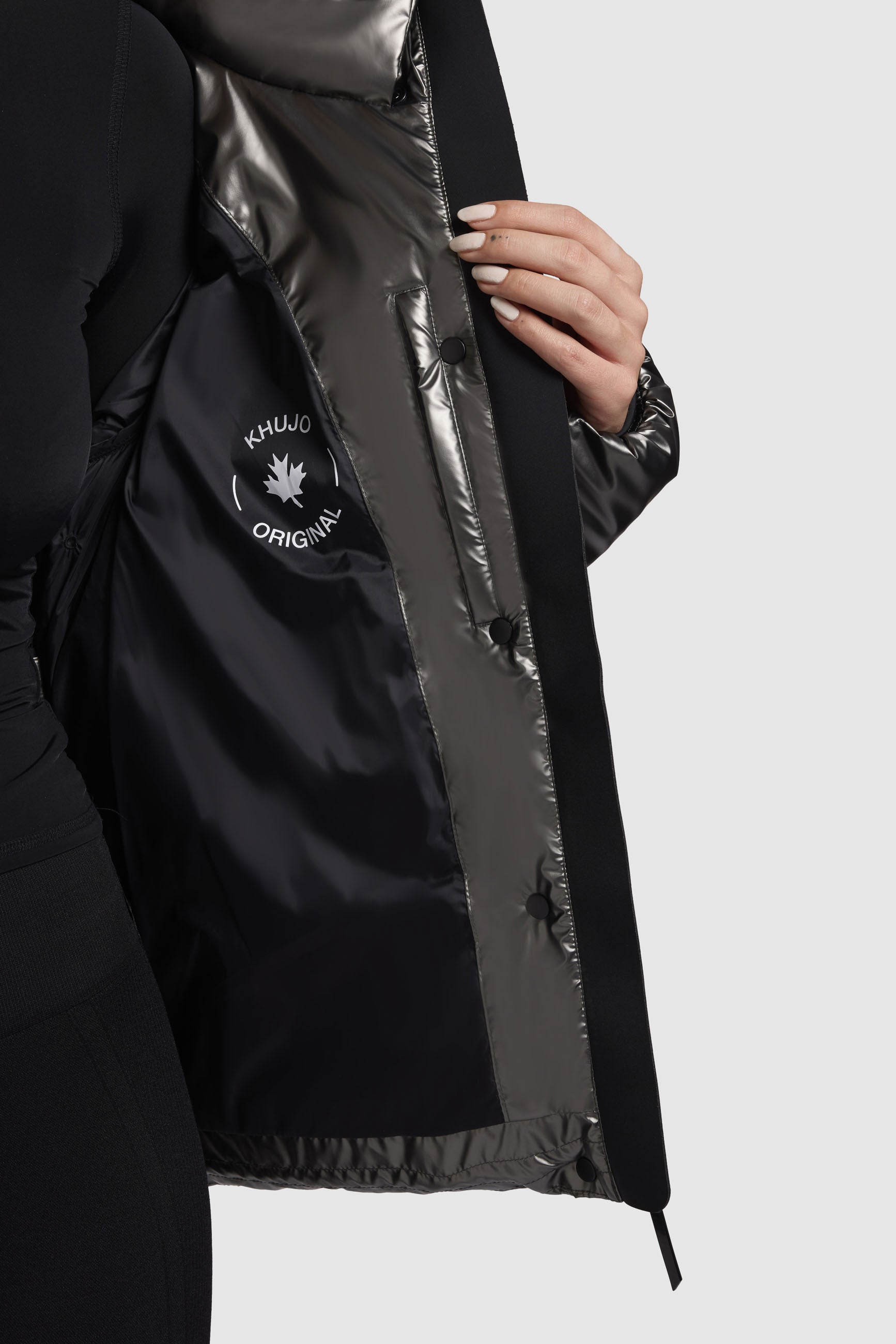 khujo-jacke-rinja-shiny-grau image 8