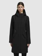 khujo-elea-damen-regenmantel-schwarz-regular-fit image 4