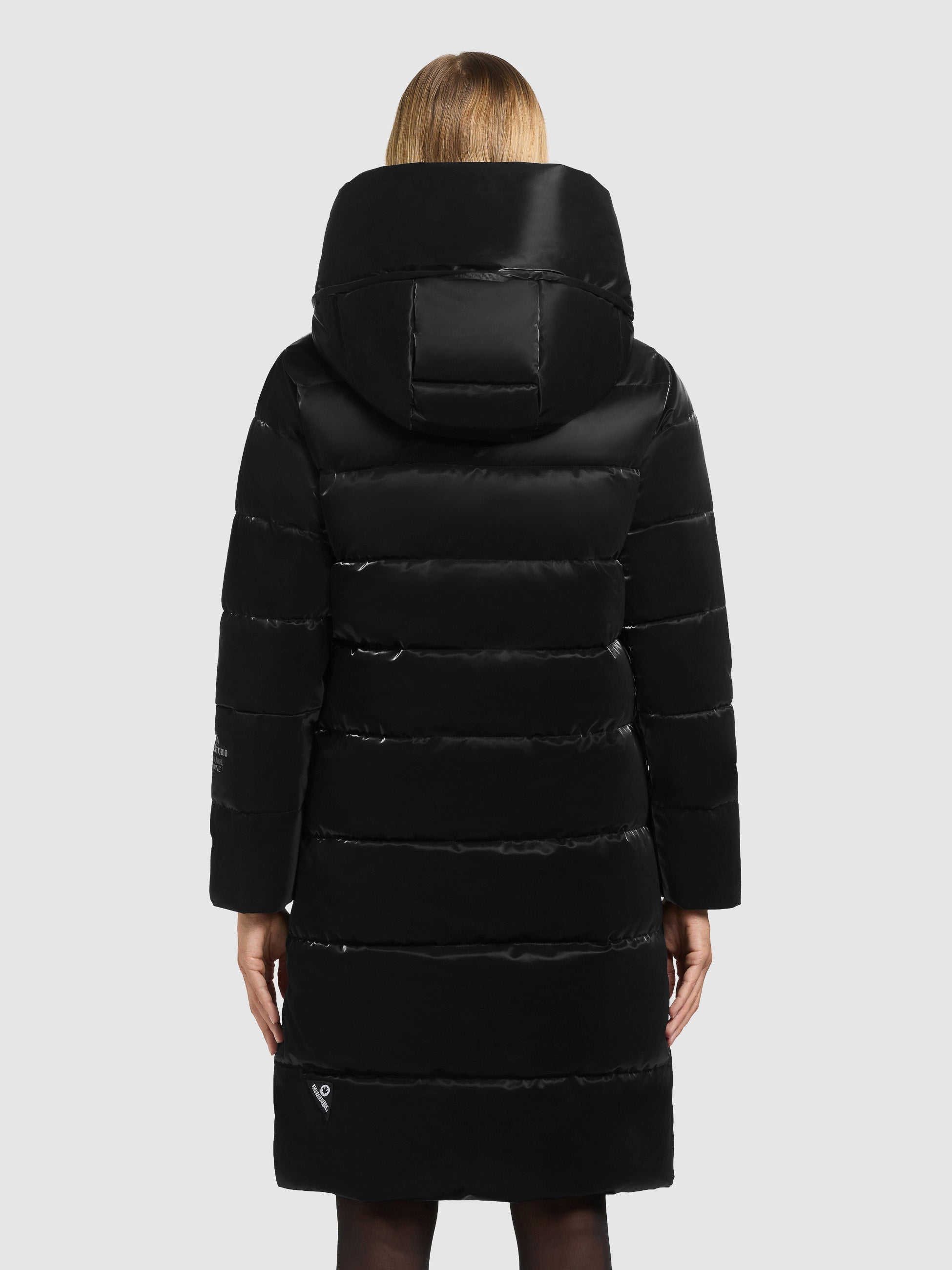 khujo-mantel-jilias6-shiny-black-damen-winter-steppmantel-mit-kapuze image 3