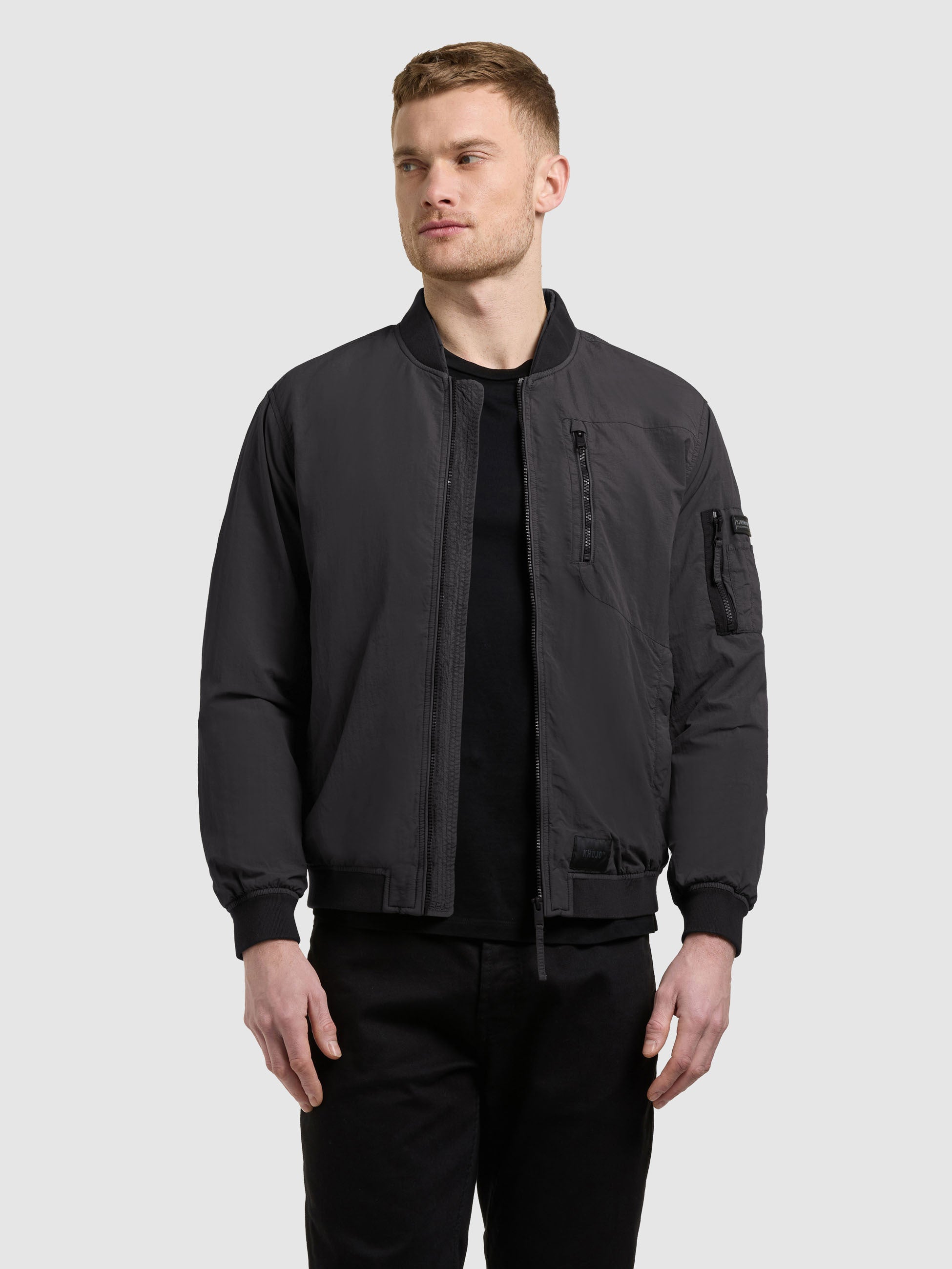 khujo-ibe-blousonjacke-black-garment-dye image 1