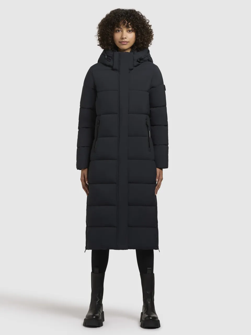 khujo-dote-matt-steppmantel-damen-dark-blue-wadenlang image 1