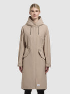 khujo-rayana-damen-mantel-sommerparka-knielang-beige image 4