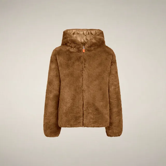 save-the-duck-chloe-reversible-m-dchen-jacke-haselnuss-braun-pl-sch-stepp image 1