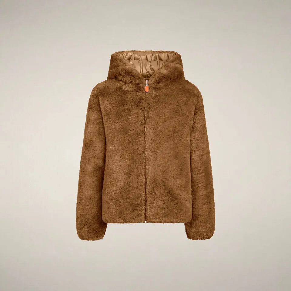 save-the-duck-chloe-reversible-m-dchen-jacke-haselnuss-braun-pl-sch-stepp image 1