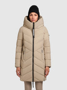 khujo-darka2-damen-mantel-beige-langer-steppmantel-regular-fit image 4