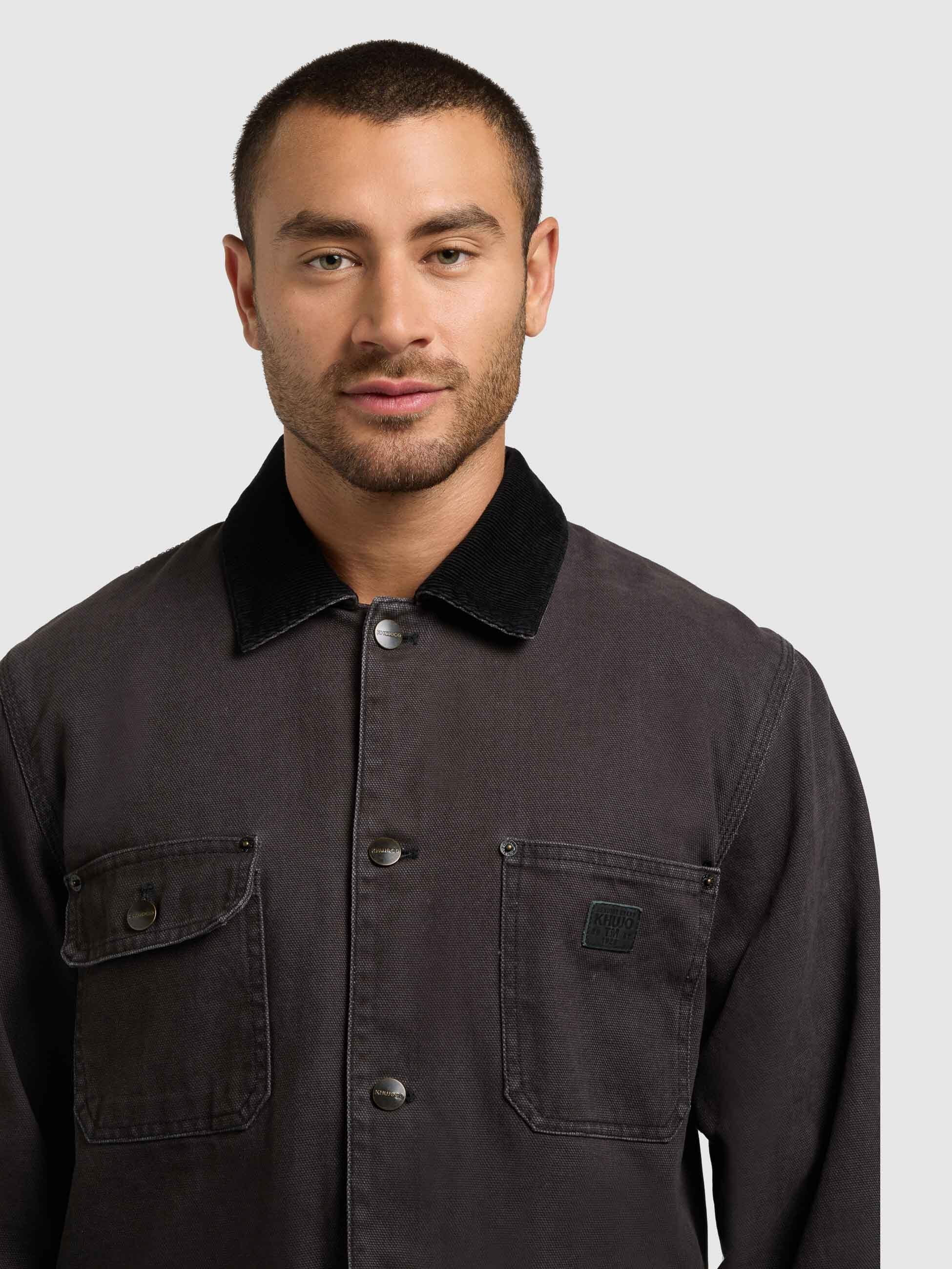khujo-nuhh-damen-jacke-black-workwear-baumwoll-canvas image 8