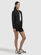 khujo-jacke-feen-schwarz-leichte-stepp-bomberjacke-damen image 6