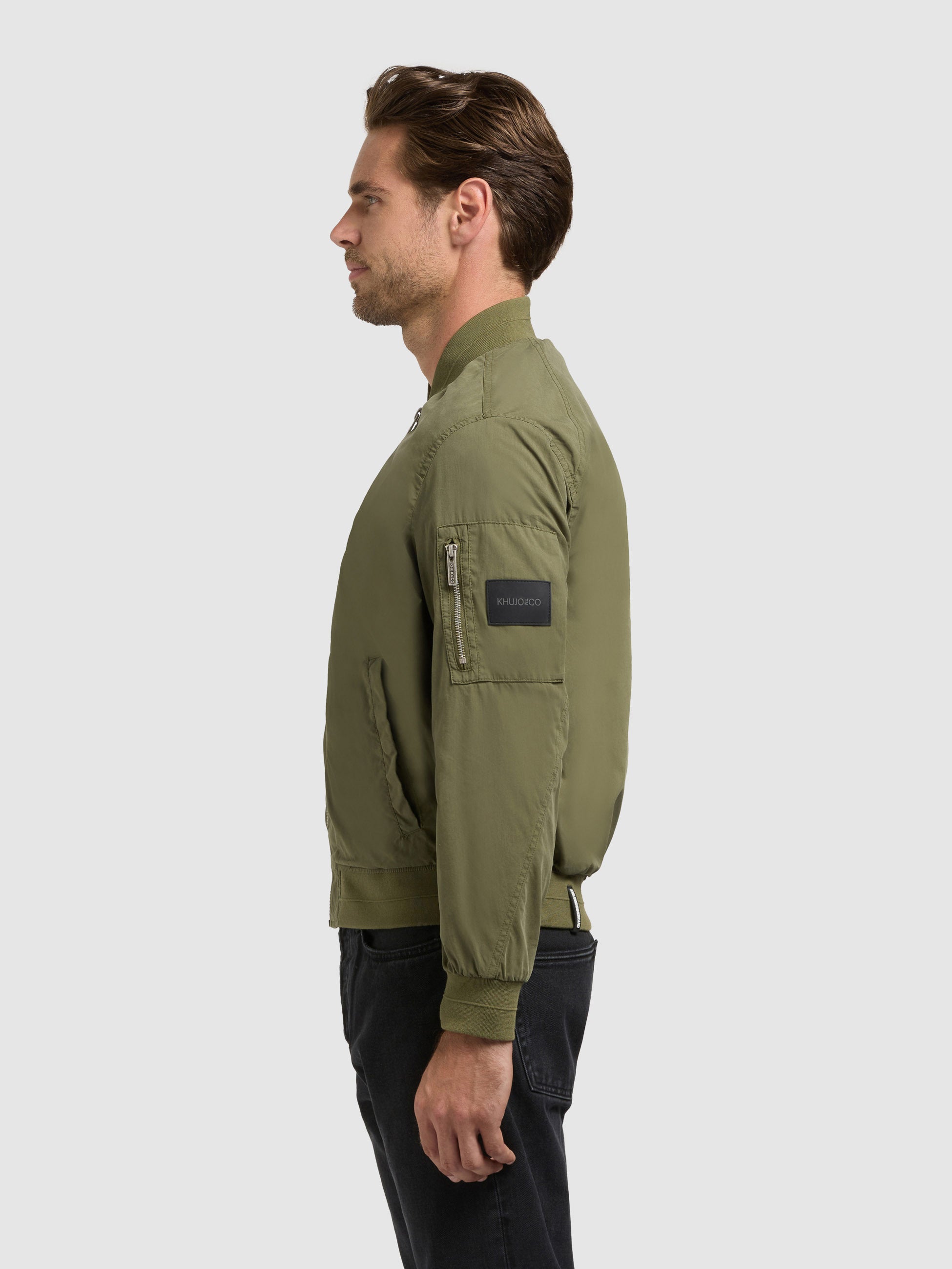 khujo-jacke-tawas-olive-bomberjacke image 5