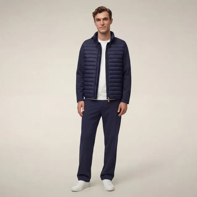 save-the-duck-adam-steppweste-herren-navy-slim-fit-mit-stehkragen image 1
