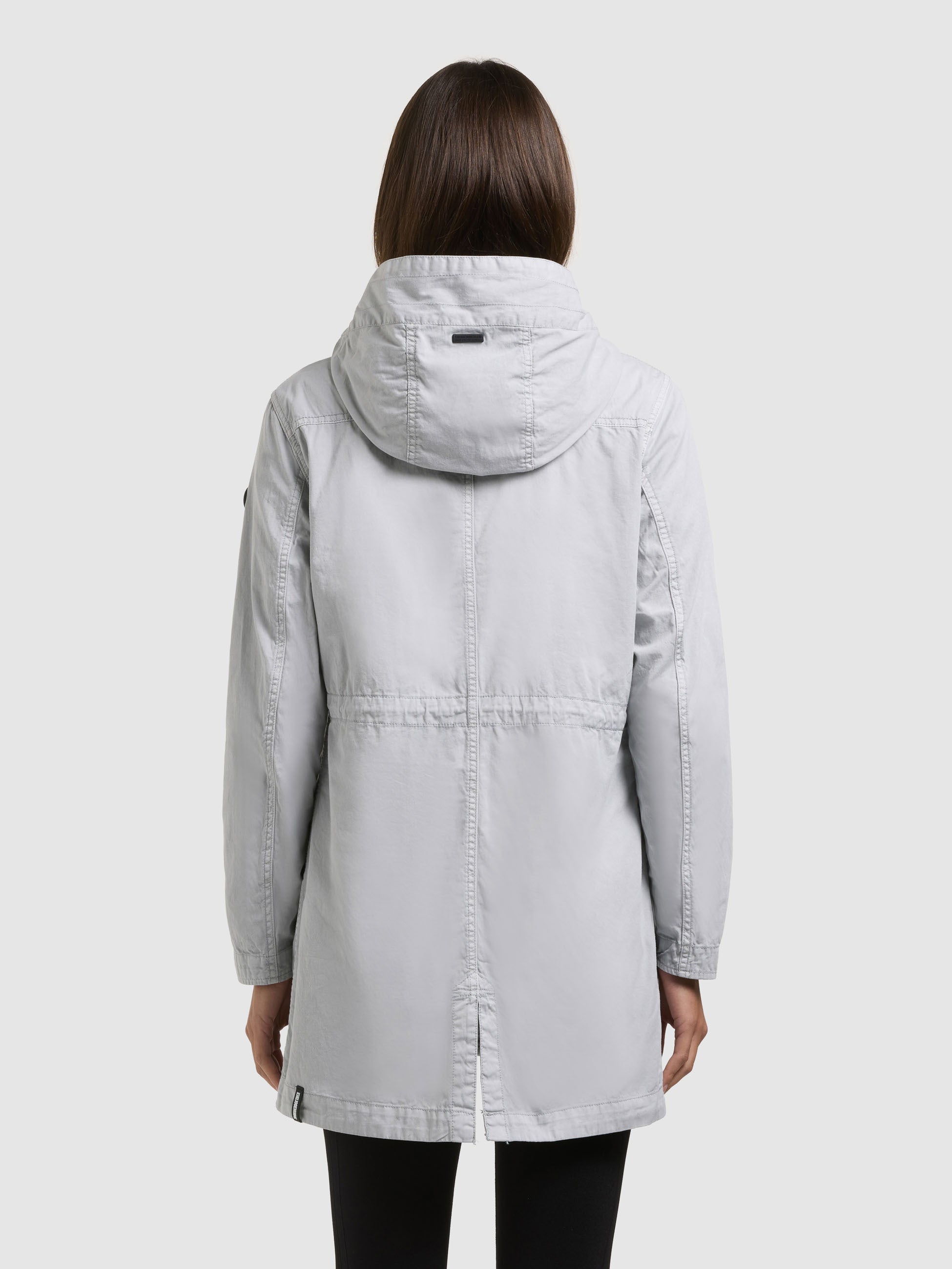 khujo-parka-nika-light-grey-leichter-baumwoll-parka-damen image 3