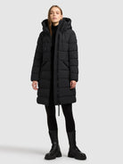 khujo-arlene-damen-steppmantel-black-slim-fit-kniefrei image 2