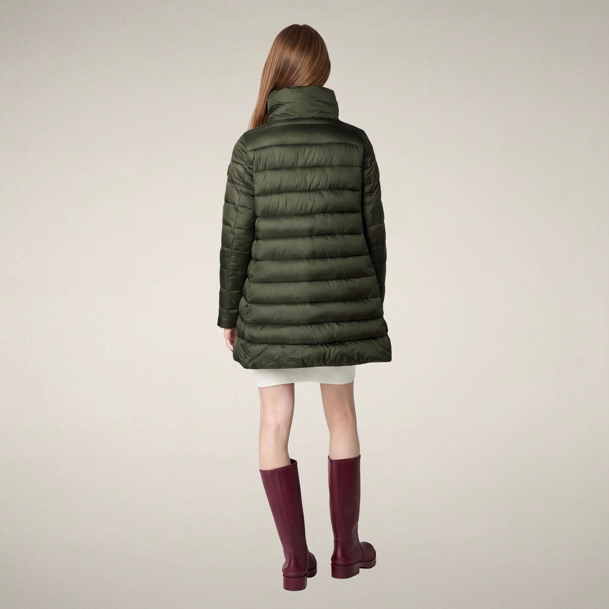 save-the-duck-lydia-langer-damen-steppmantel-waldgr-n image 2